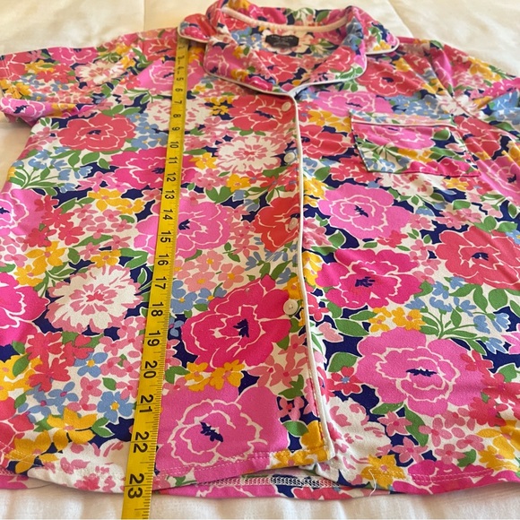 Kate Spade New York Medium 2 Piece Floral Pyjama Short Set Vacation Summer - Picture 11 of 13